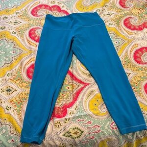 Lululemon Turquoise wonder under 25”  Leggings